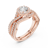 Gold Ring LR-0268, Rose Gold, view 2