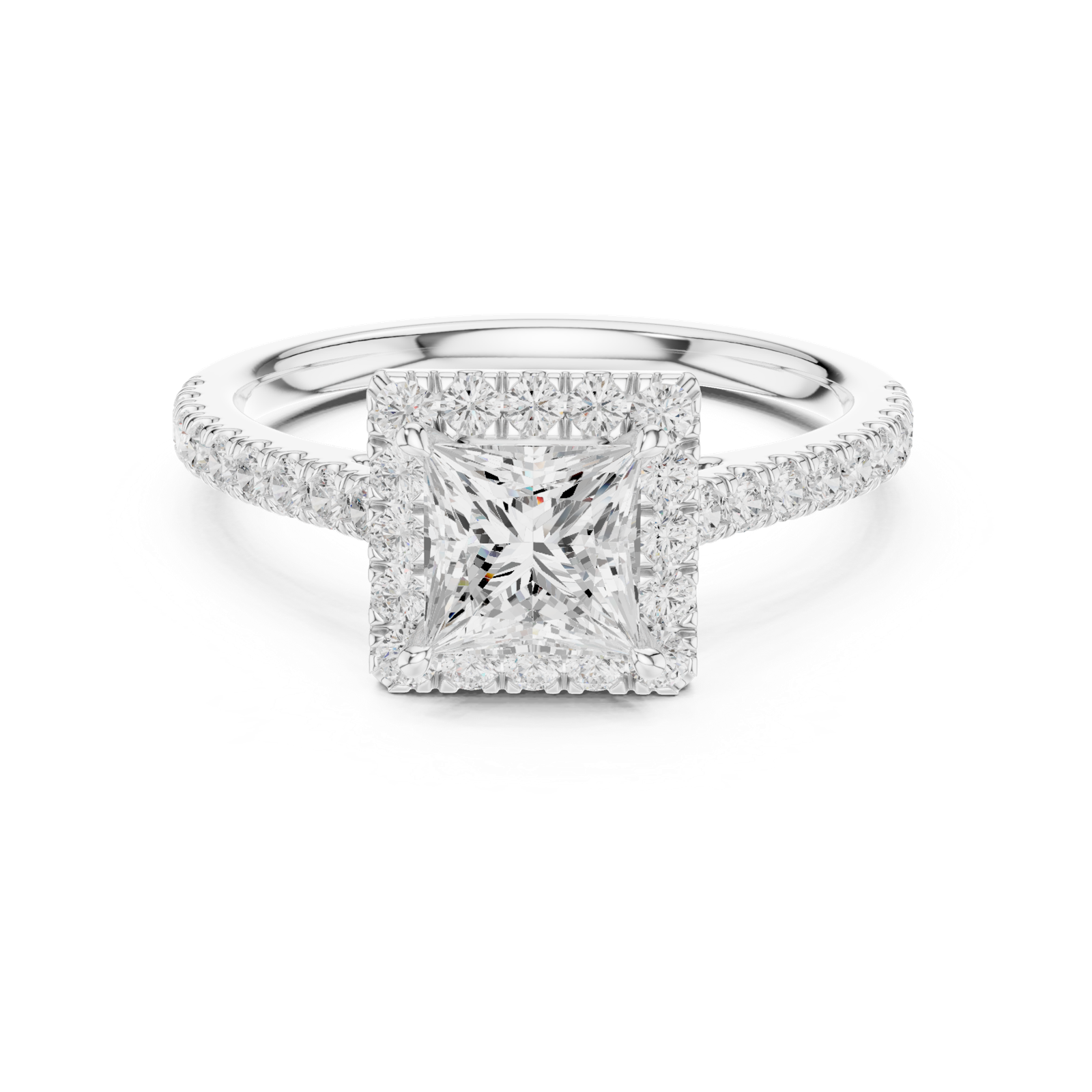 Gold Ring DDLR-919, White Gold, view 4