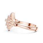 Gold Ring DDLR-760, Rose Gold, view 3