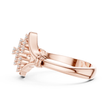 Gold Ring DDLR-760, Rose Gold, view 3