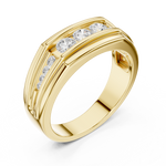 Gold Men's Ring GGR-0014, Yellow Gold, view 2