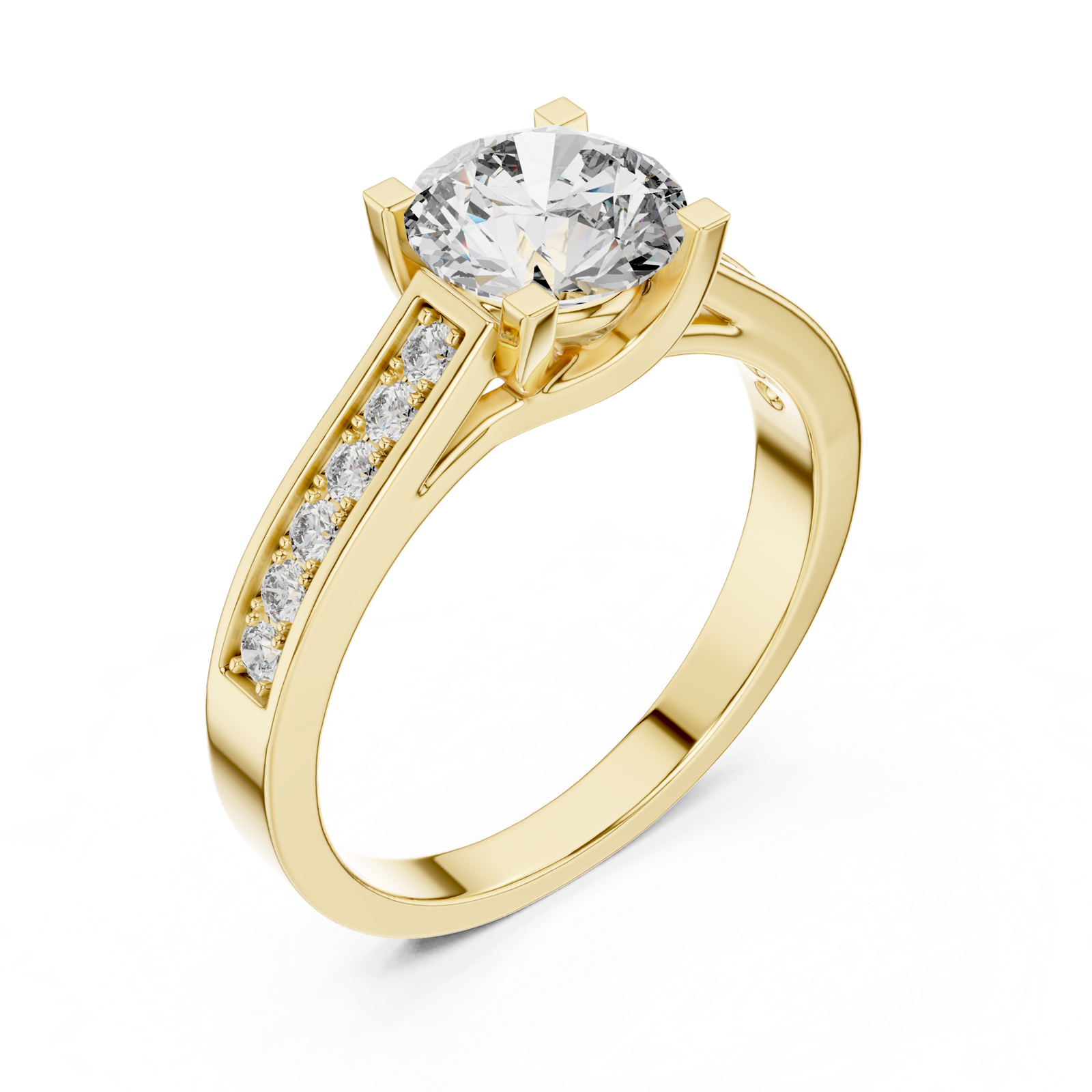 Gold Ring LR-0035, Yellow Gold, view 2