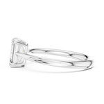 Gold Ring DDLR-802, White Gold, view 3