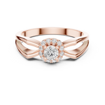 Gold Ring DDLR-837, Rose Gold, view 4