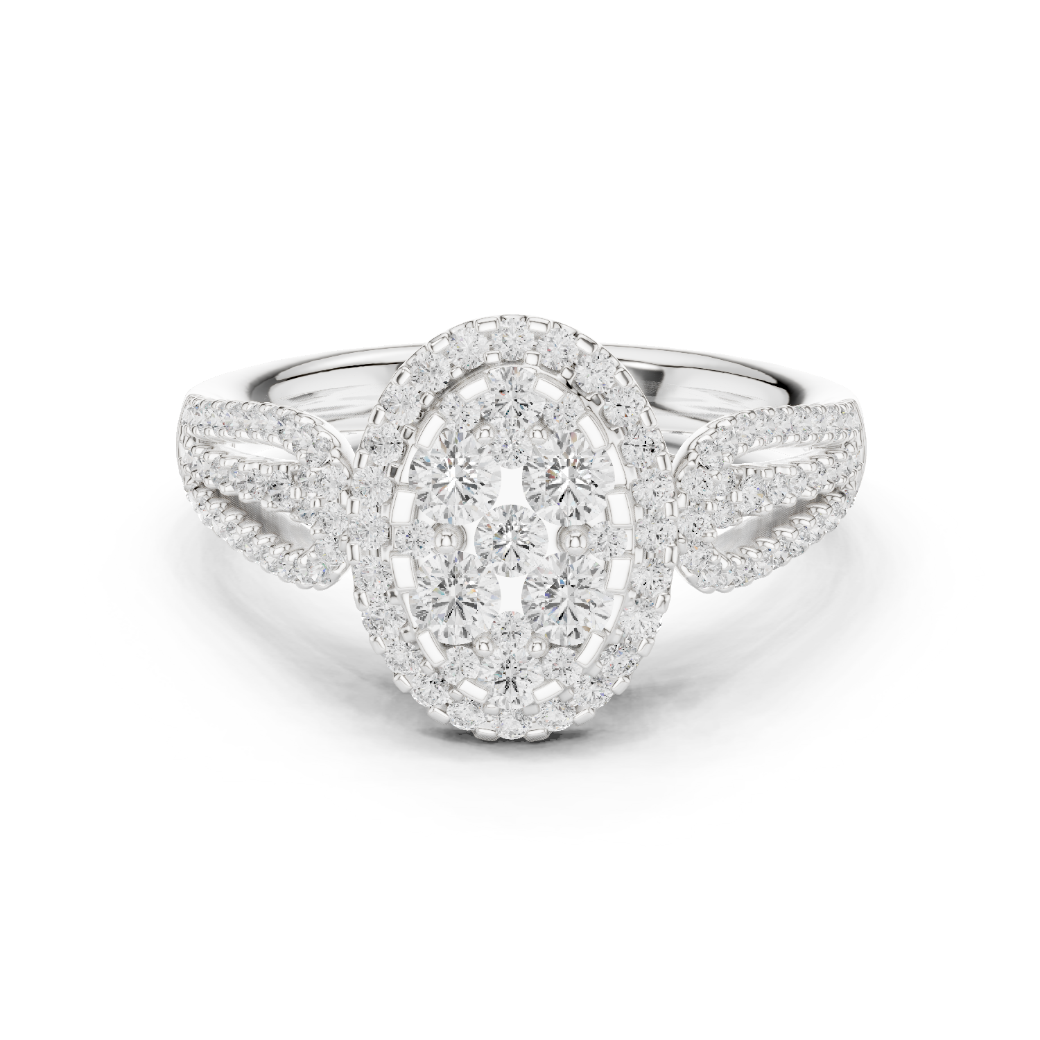 Gold Ring DDLR-758, White Gold