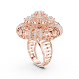 Gold Ring DDLR-774, Rose Gold, view 1