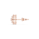 Gold Earrings AGDER-353, Rose Gold, view 3