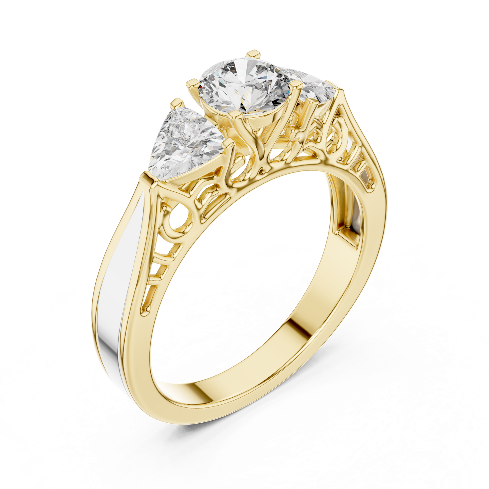 Gold Ring LR-0029, Yellow Gold, view 2