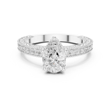 Gold Ring DDLR-979, White Gold, view 4