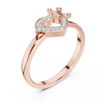 Gold Ring 12-10025@L, Rose Gold, view 2