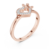 Gold Ring 12-10025@L, Rose Gold, view 2