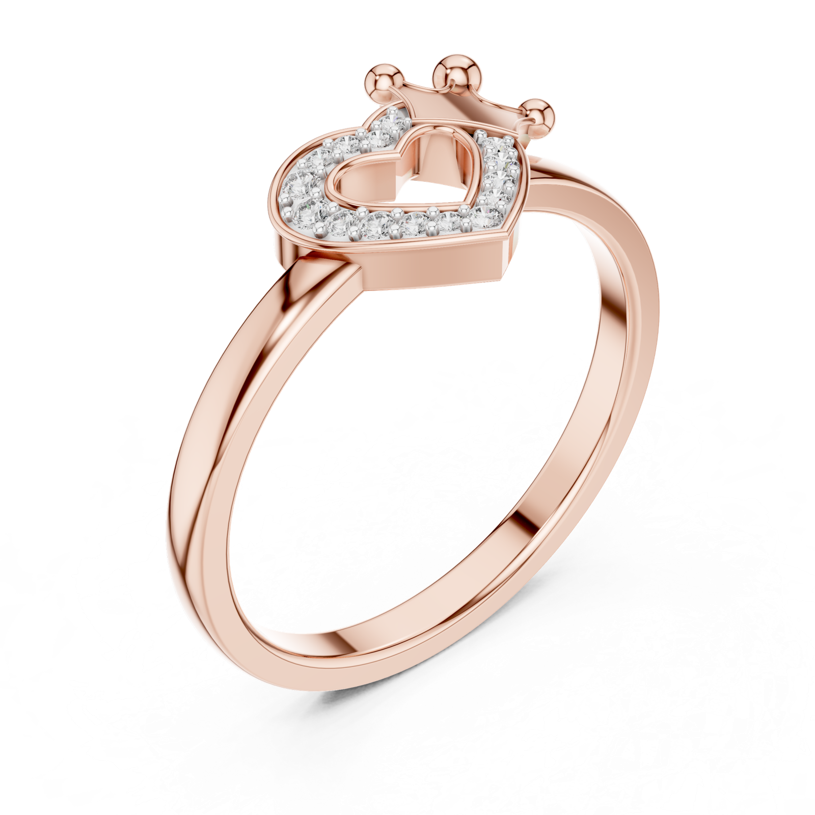 Gold Ring 12-10025@L, Rose Gold, view 2
