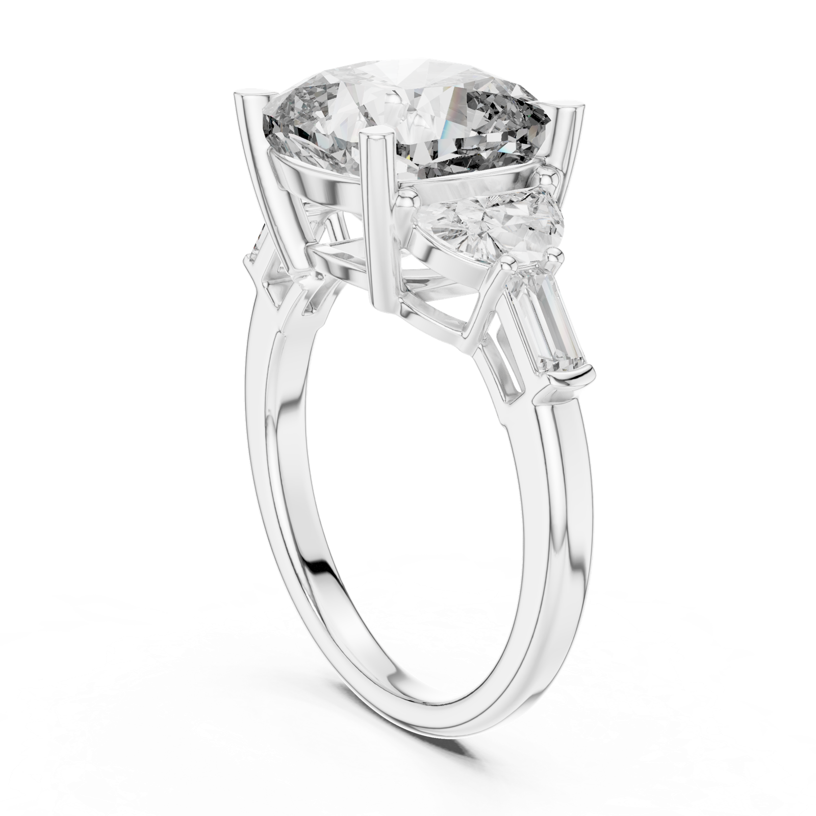 Gold Ring DDLR-195, White Gold