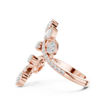 Gold Ring DDLR-852, Rose Gold, view 3
