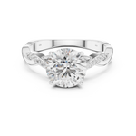 Gold Ring DDLR-816, White Gold, view 4