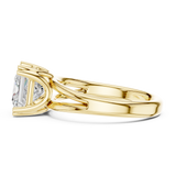 Gold Jewelry L36-7, Princess center stone, Yellow Gold, view 3