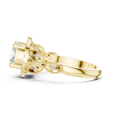 Gold Ring DDLR-408, Yellow Gold, view 3