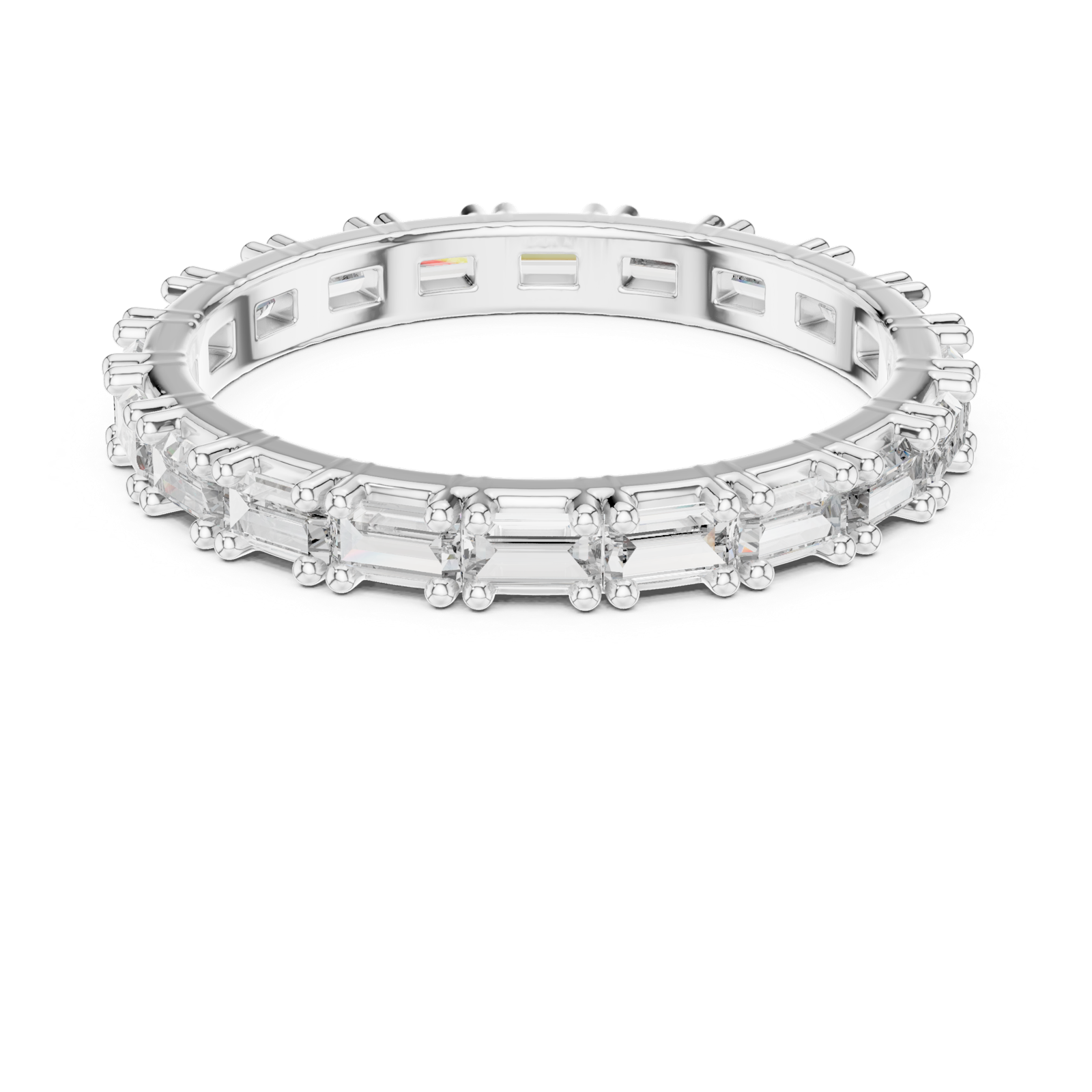 Gold Ring DDLR-231, White Gold, view 4