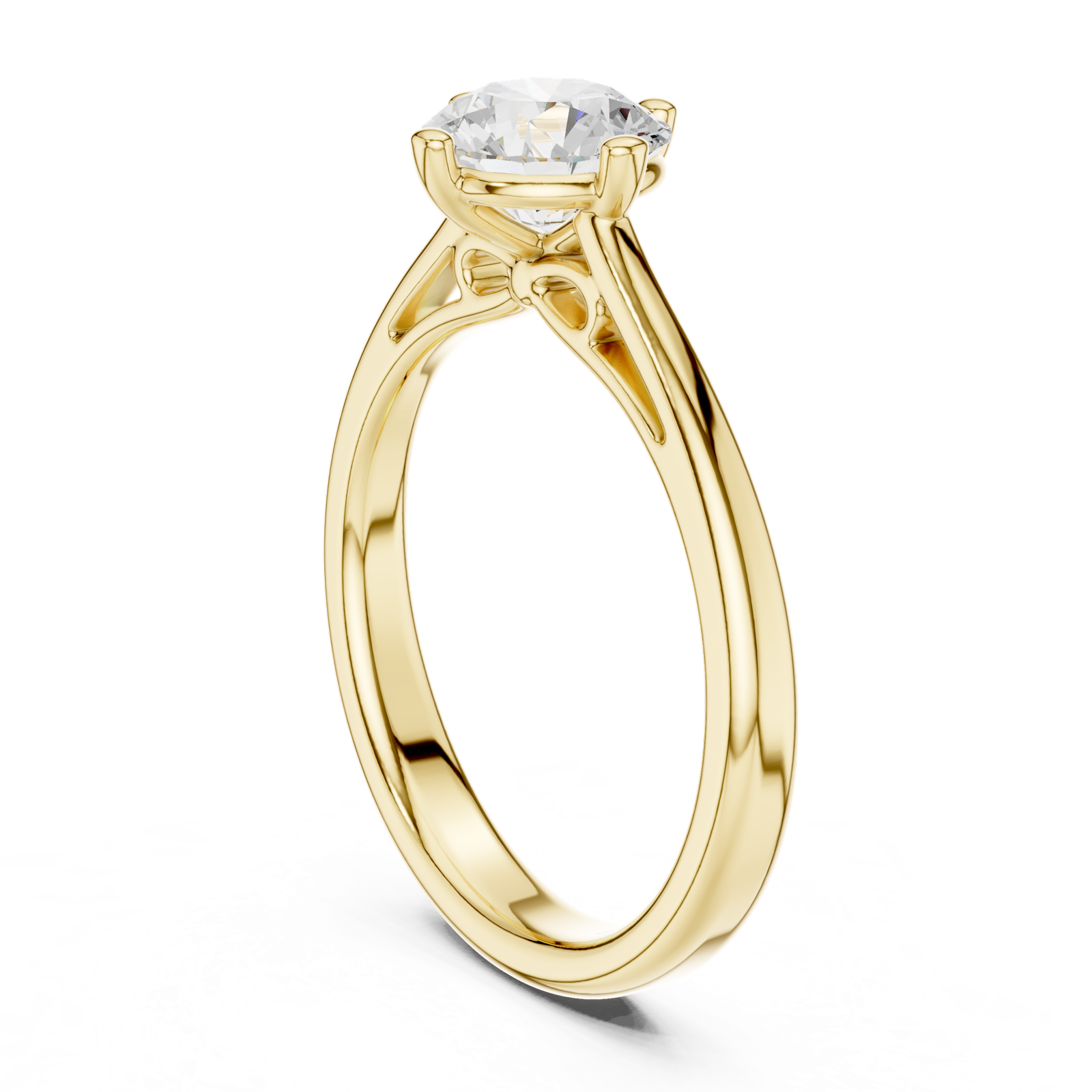 Gold Ring DDLR-555, Yellow Gold, view 1