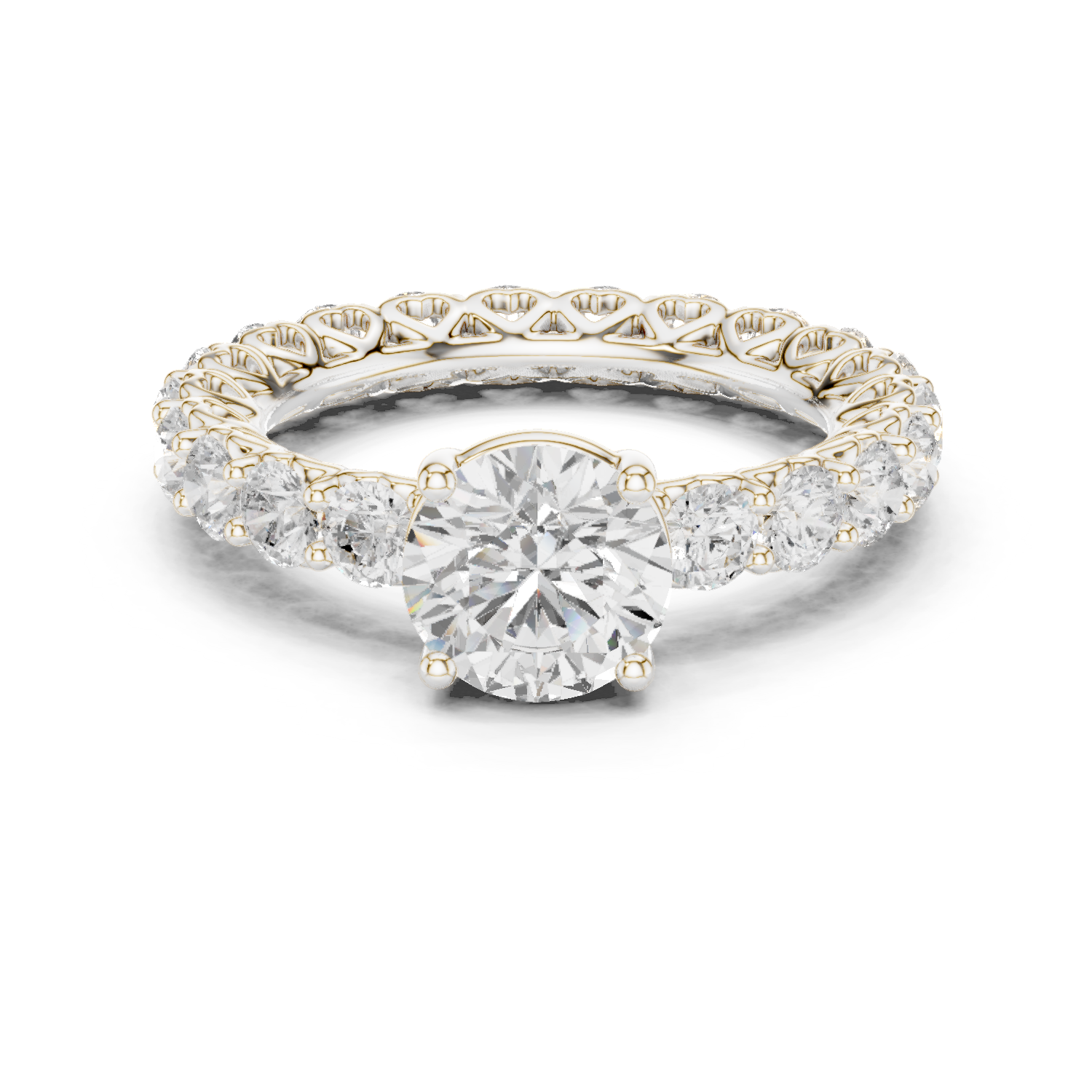 Gold Ring DDLR-693, White Gold