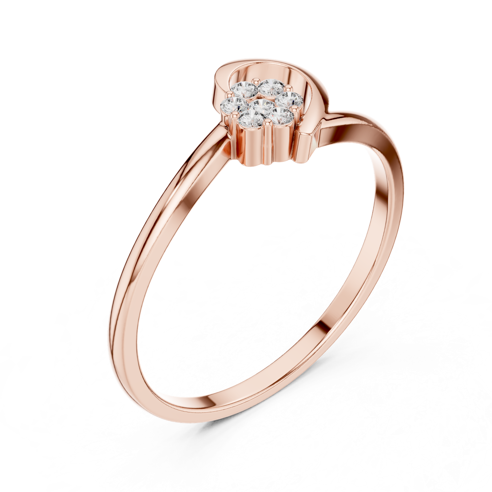 Gold Ring 1 (188), Rose Gold, view 2