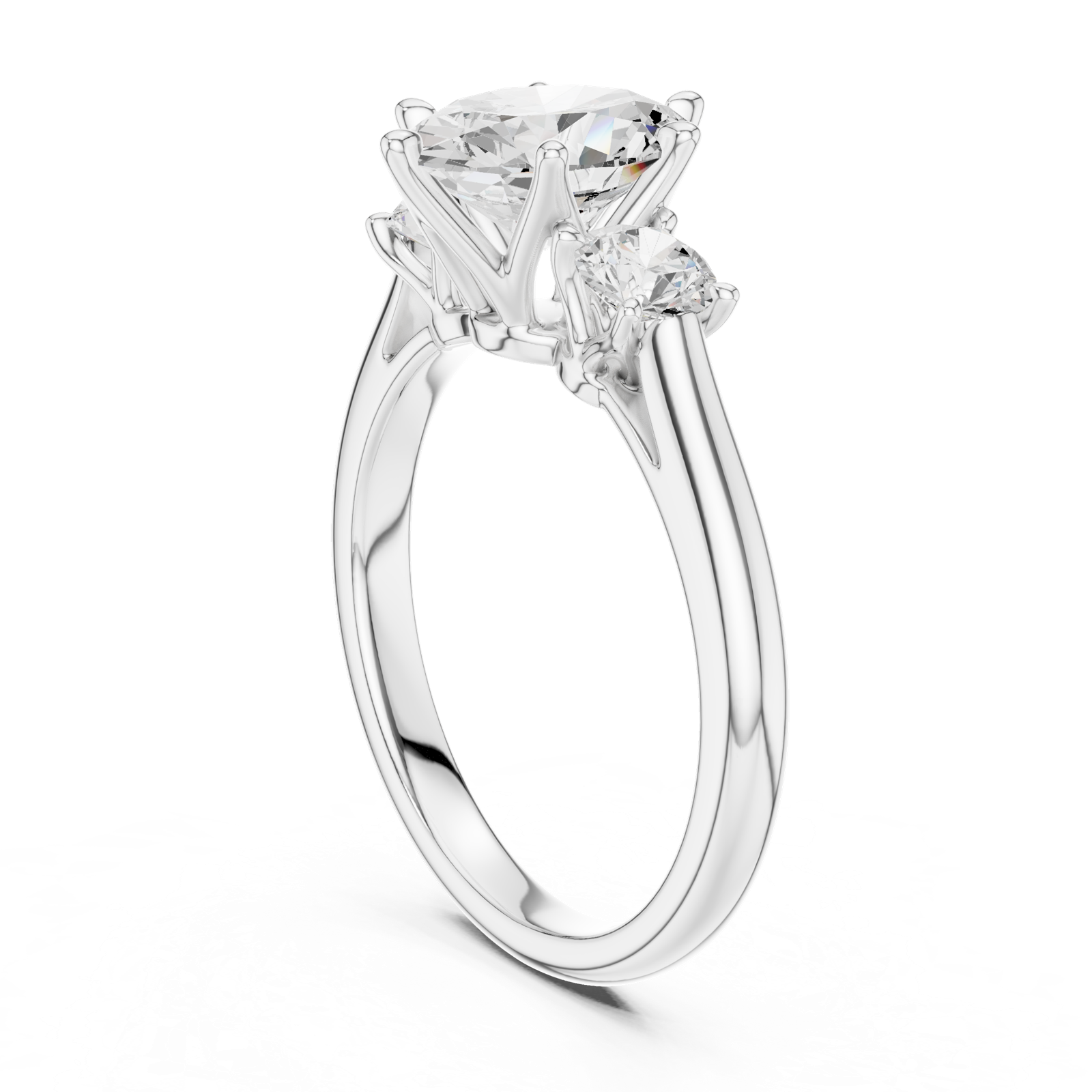 Gold Ring DDLR-895, White Gold, view 1
