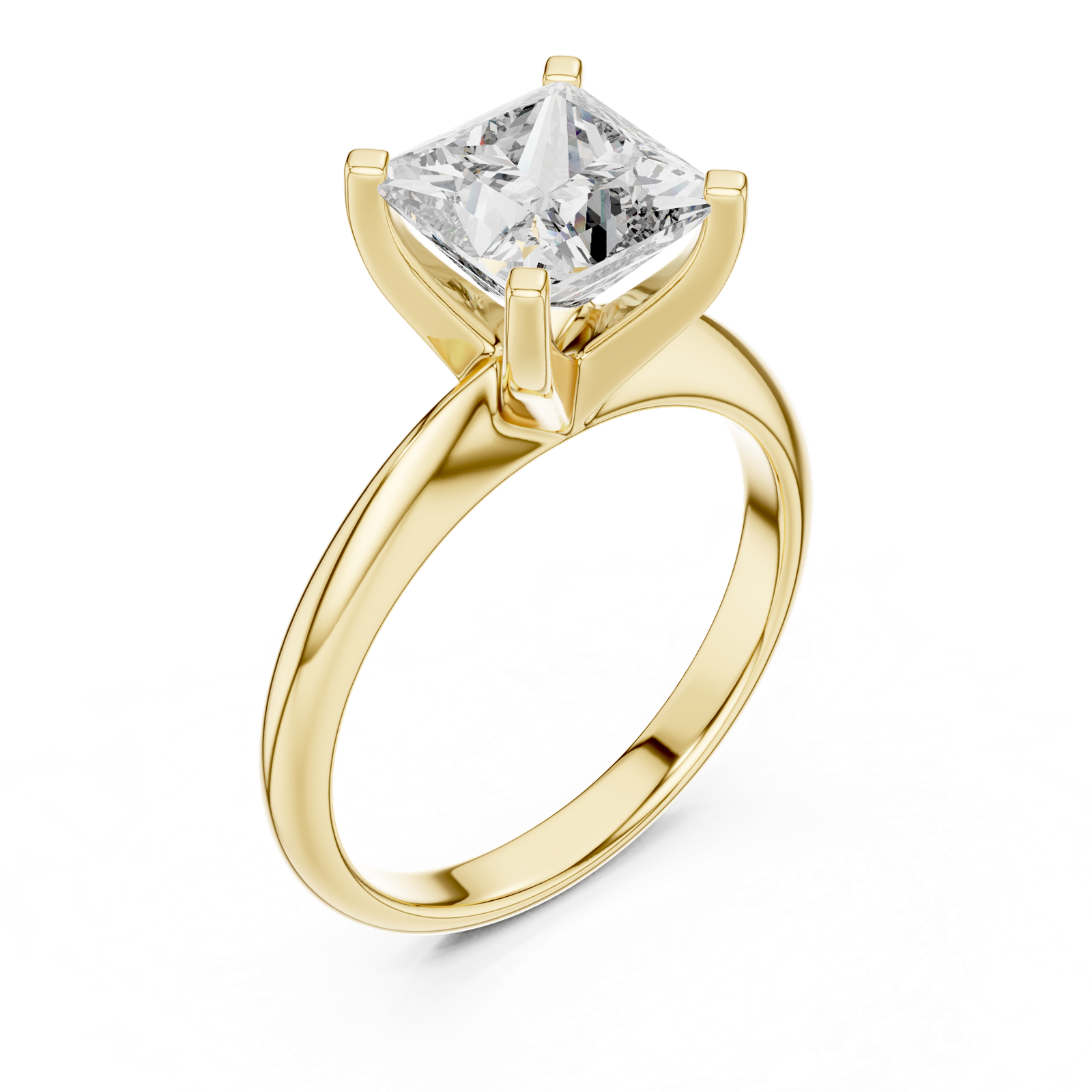 Gold Ring DDLR-053, Yellow Gold, view 2