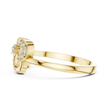 Gold Ring LR-01 (65), Yellow Gold, view 3