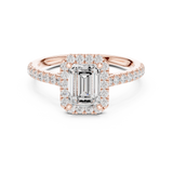 Gold Ring DDLR-918, Rose Gold, view 4