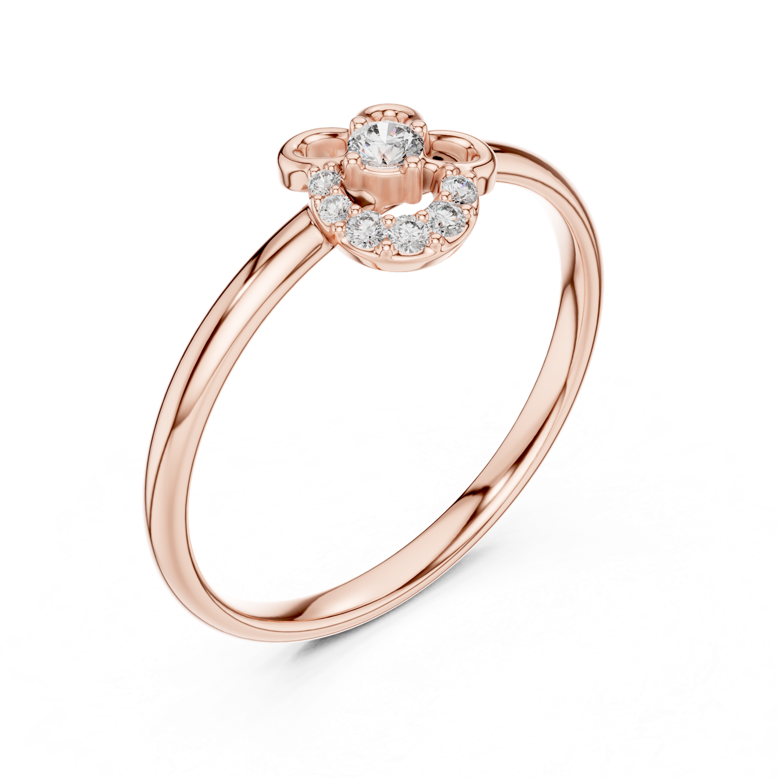 Gold Ring 1 (353), Rose Gold, view 2