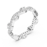 Gold Ring DDLR-237, White Gold, view 2