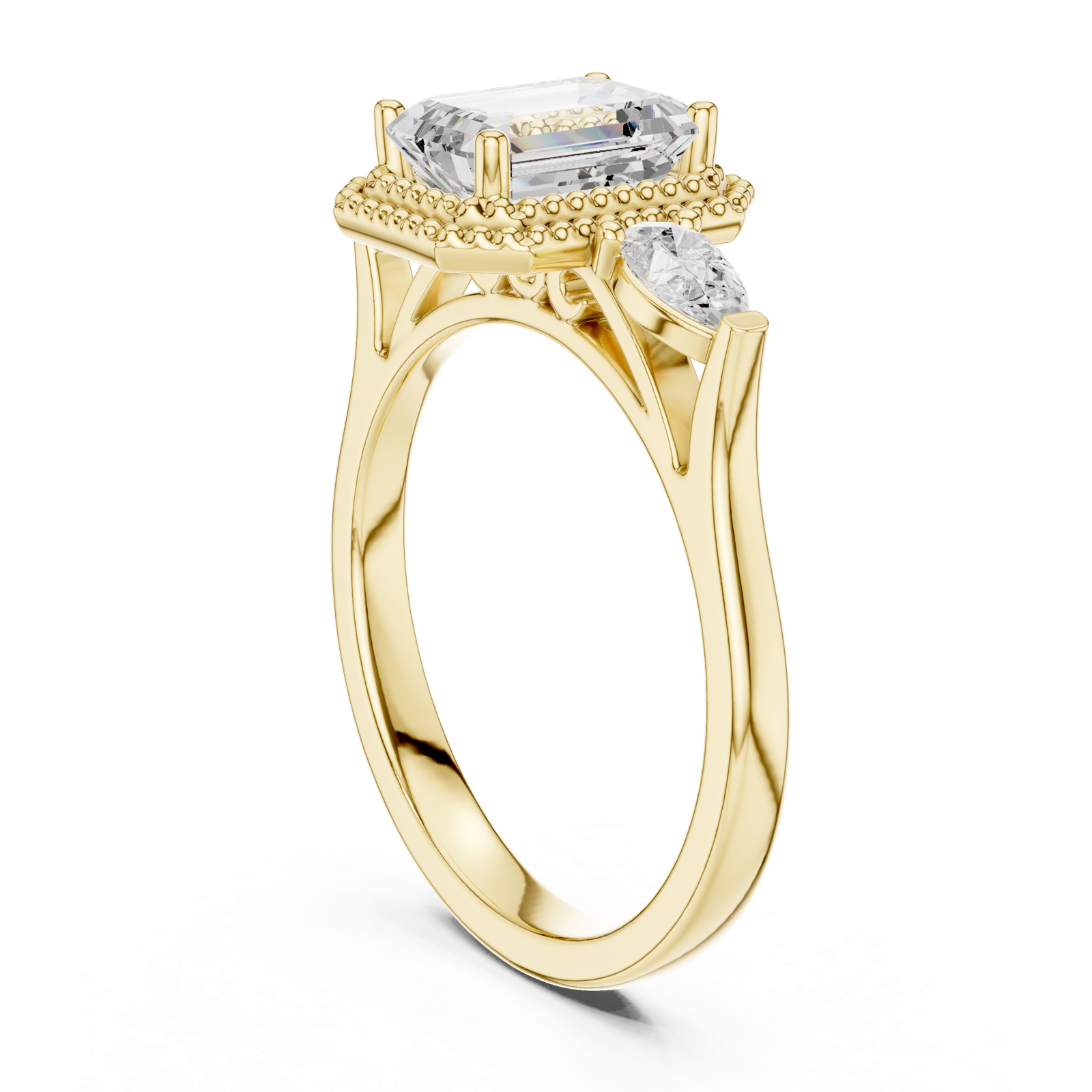 Gold Ring DDLR-274, Yellow Gold, view 1