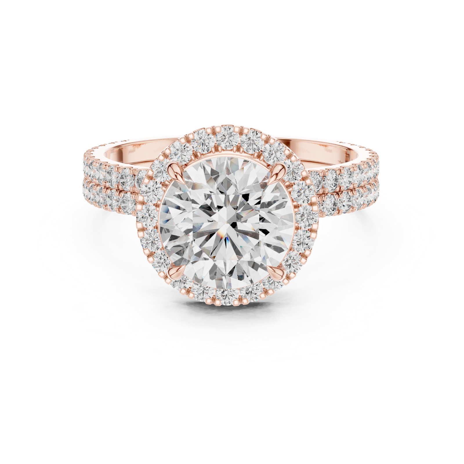 Gold Ring DDLR-006, Rose Gold, view 4