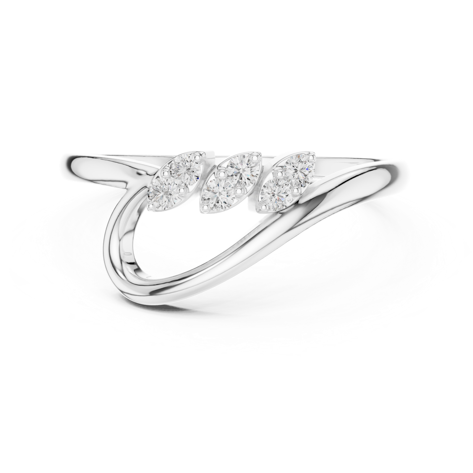 Gold Ring 1 (252), White Gold, view 4