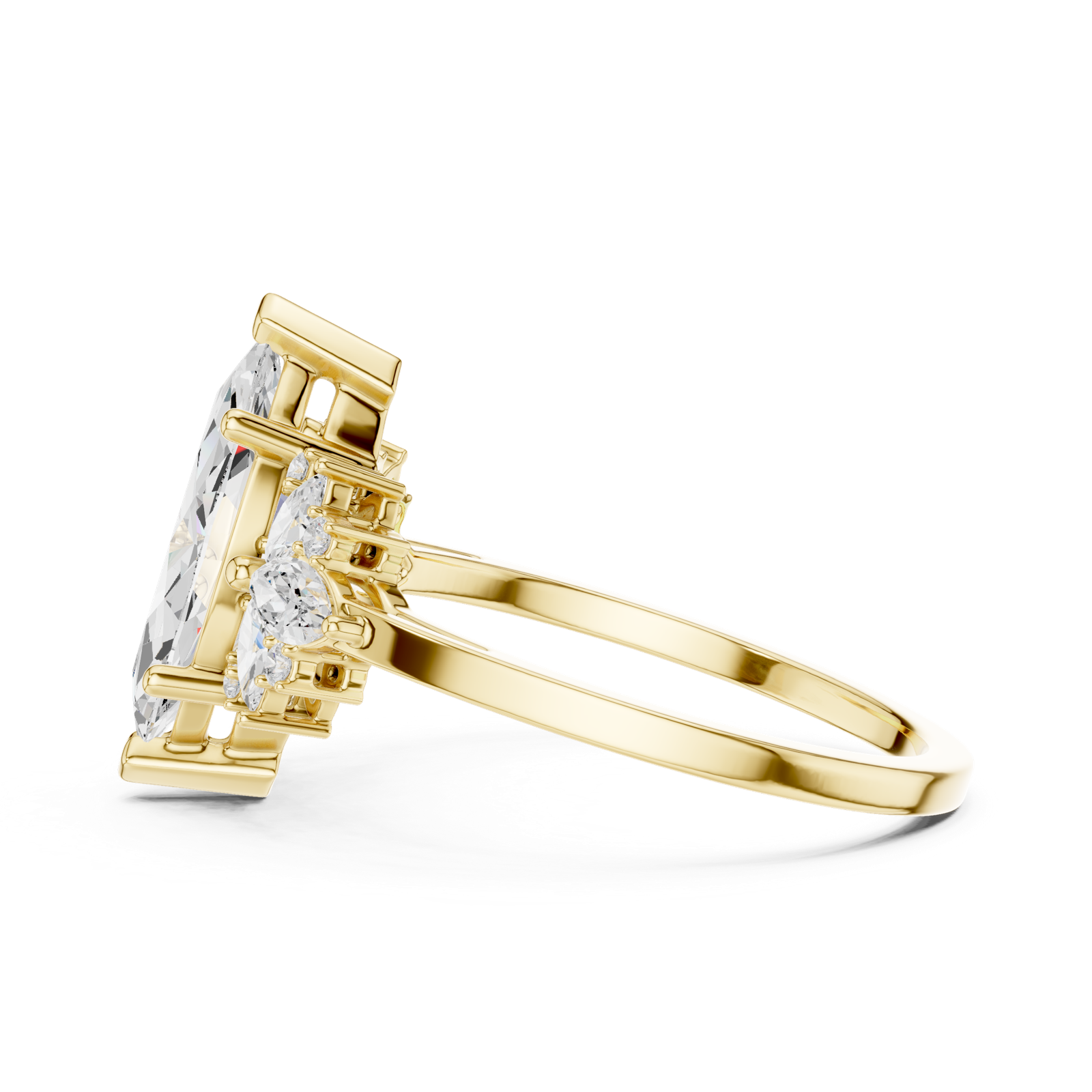 Gold Ring SBWR(56), Yellow Gold, view 3