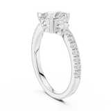 Gold Ring DDLR-860, White Gold, view 1