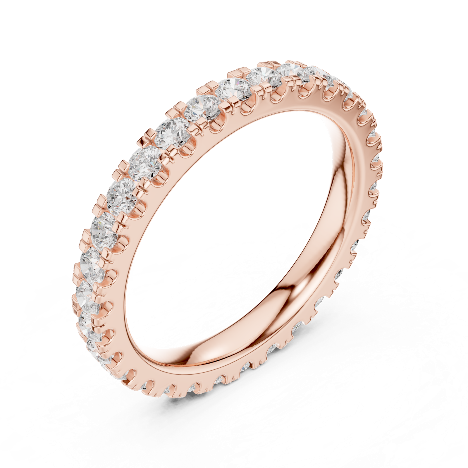 Gold Ring DDLR-605, Rose Gold, view 2