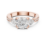 Gold Ring DDLR-264, Rose Gold, view 4