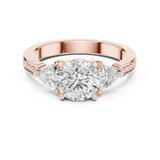 Gold Ring DDLR-264, Rose Gold, view 4