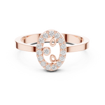 Gold Ring R28, Rose Gold, view 4