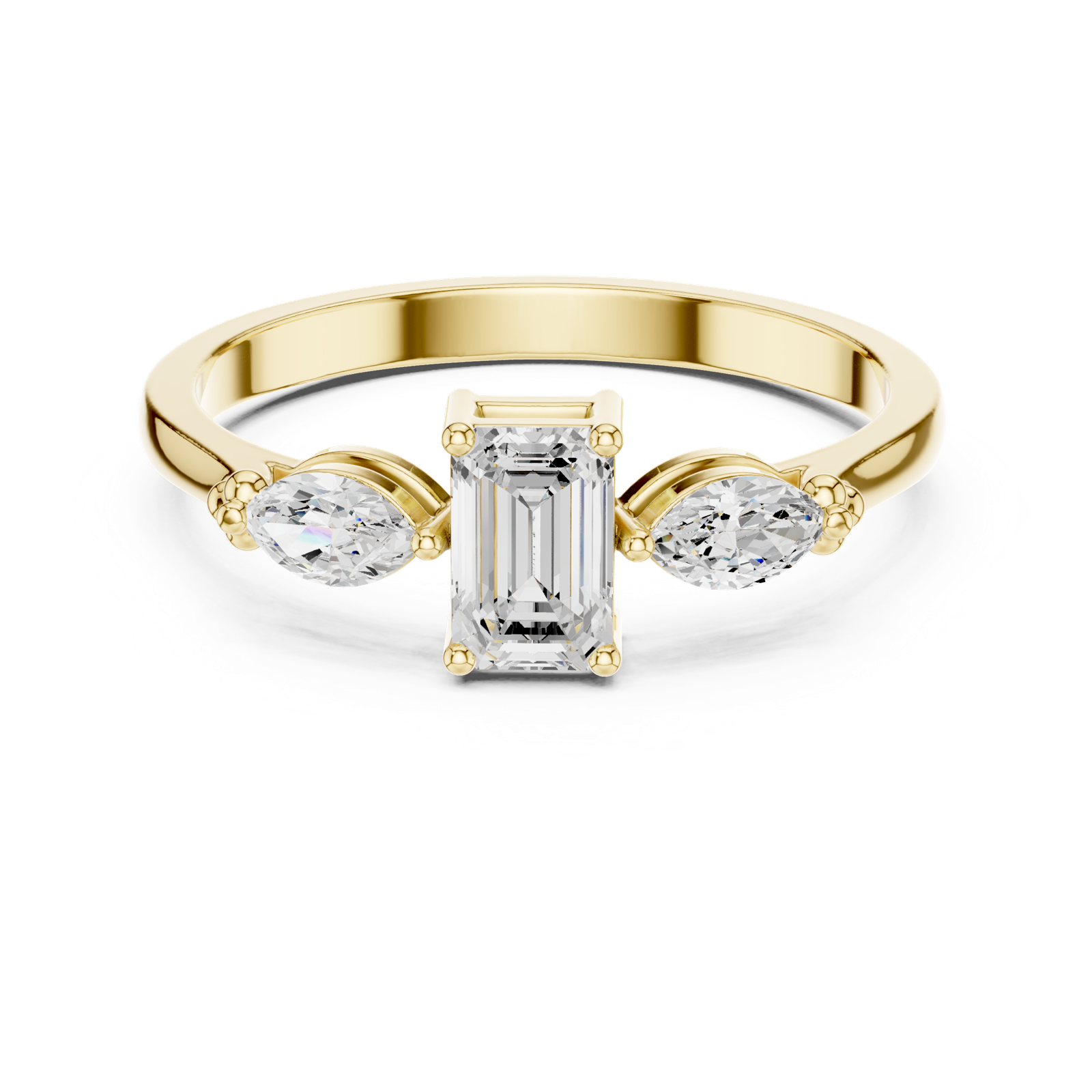 Gold Ring HLR-68, Yellow Gold