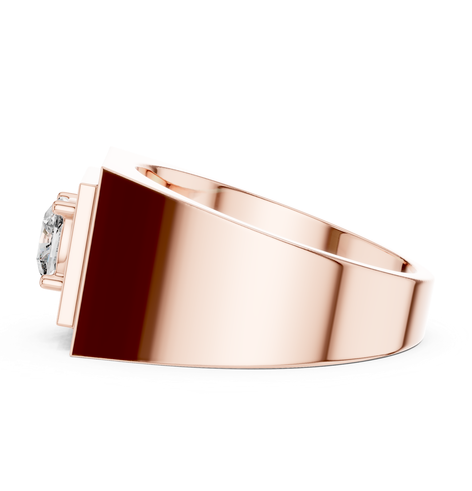 Gold Ring L28-GR, Rose Gold, view 3
