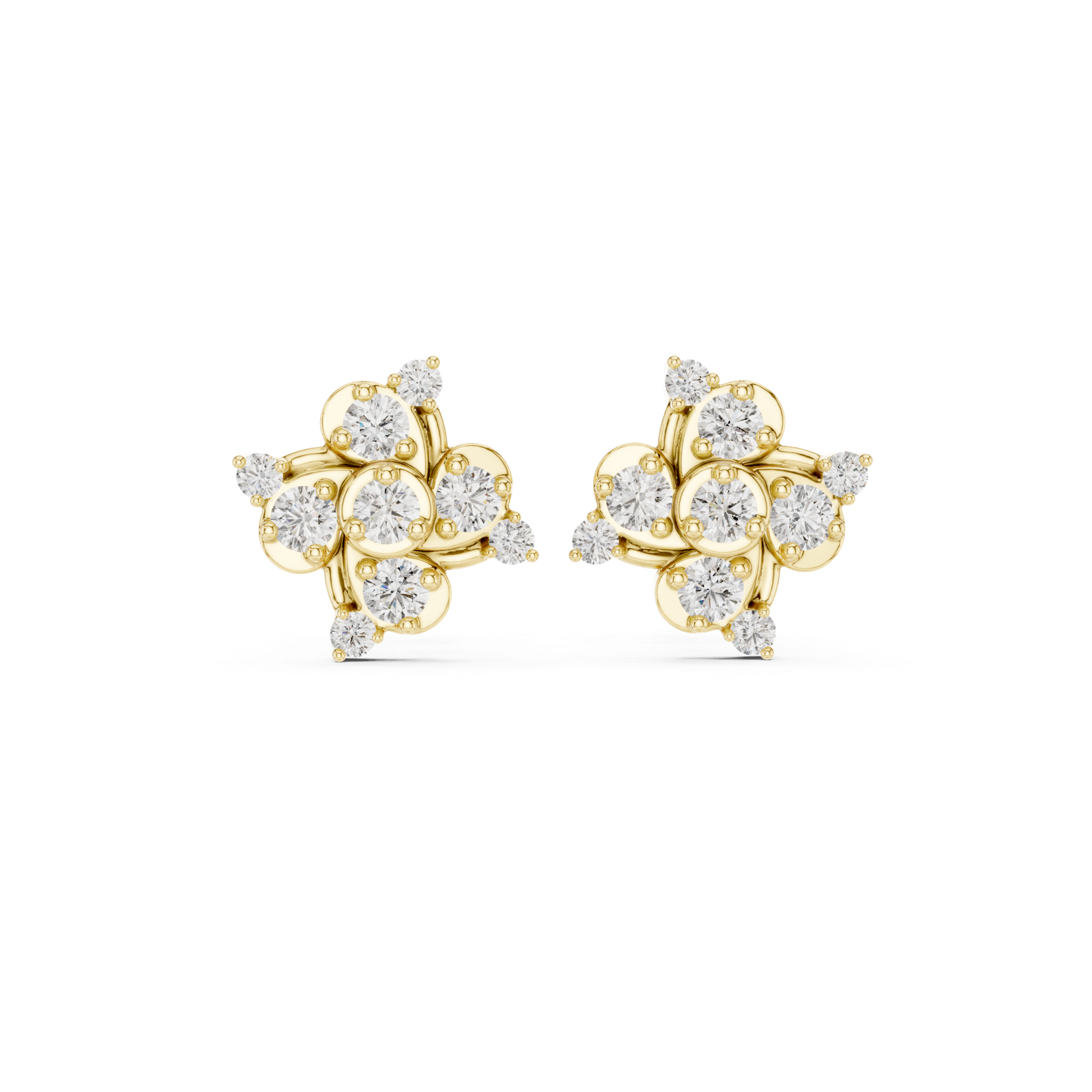 Gold Earrings 9-10004E, Yellow Gold