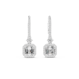 Gold Earrings 9-10001E_23, White Gold