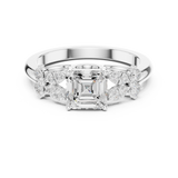 Gold Ring DDLR-1110, White Gold, view 4