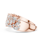 Gold Ring DDLR-394, Rose Gold, view 3
