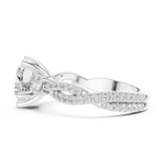 Gold Ring DDLR-1034, White Gold, view 3