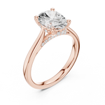 Gold Ring DDLR-986, Rose Gold, view 2