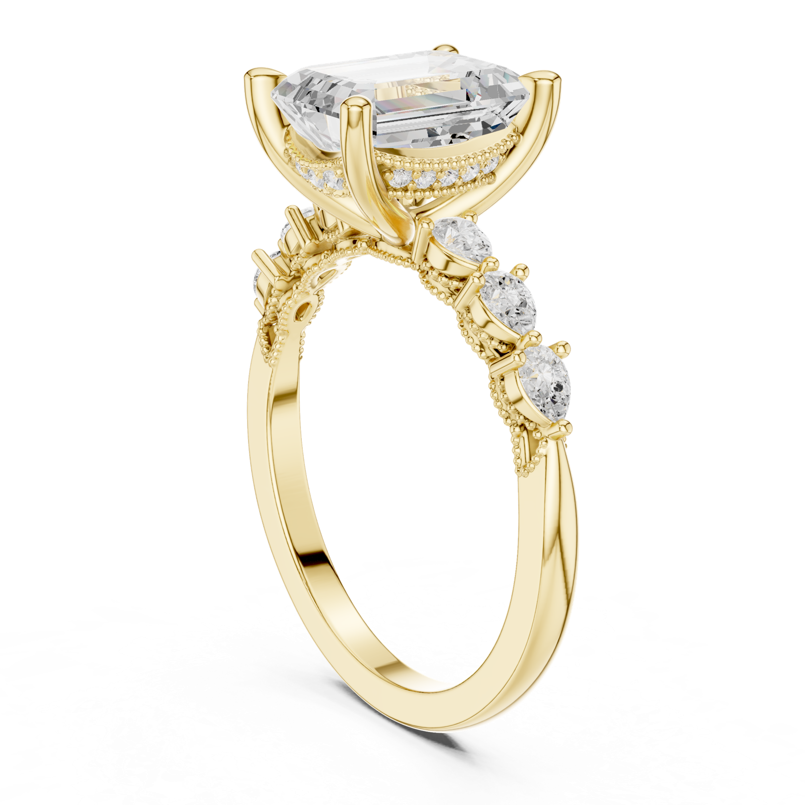 Gold Ring DDLR-1004, Yellow Gold