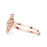 Gold Ring DR-6279, Rose Gold, view 3